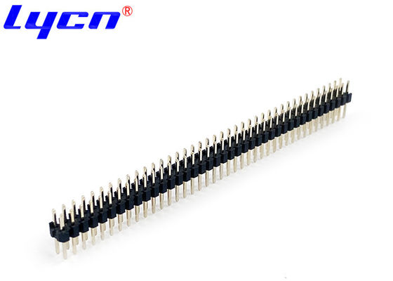 2.54mm Pitch Double Row Pin Header Connector Current Rating 3.0A